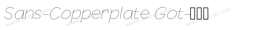Sans-Copperplate Got字体转换